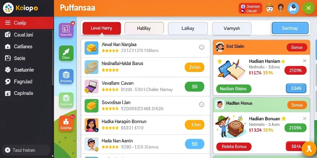 Tampilan antarmuka yang menarik dan user-friendly.