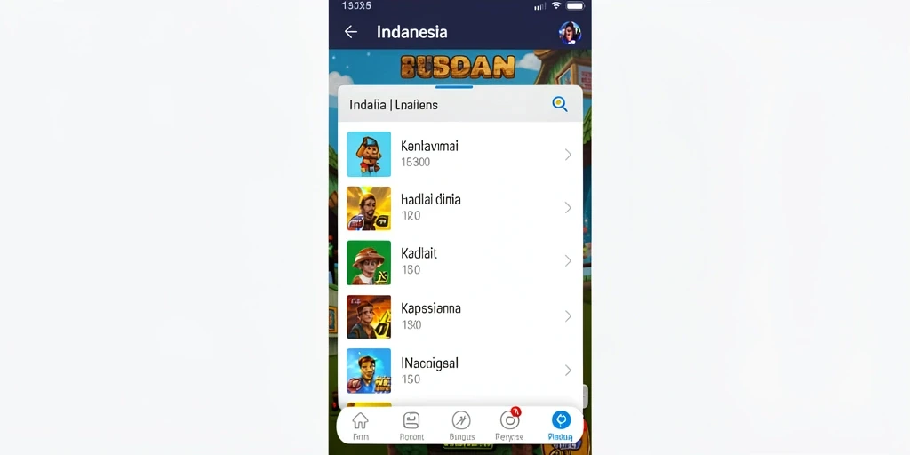 Tampilan menu utama yang menarik dan intuitif.