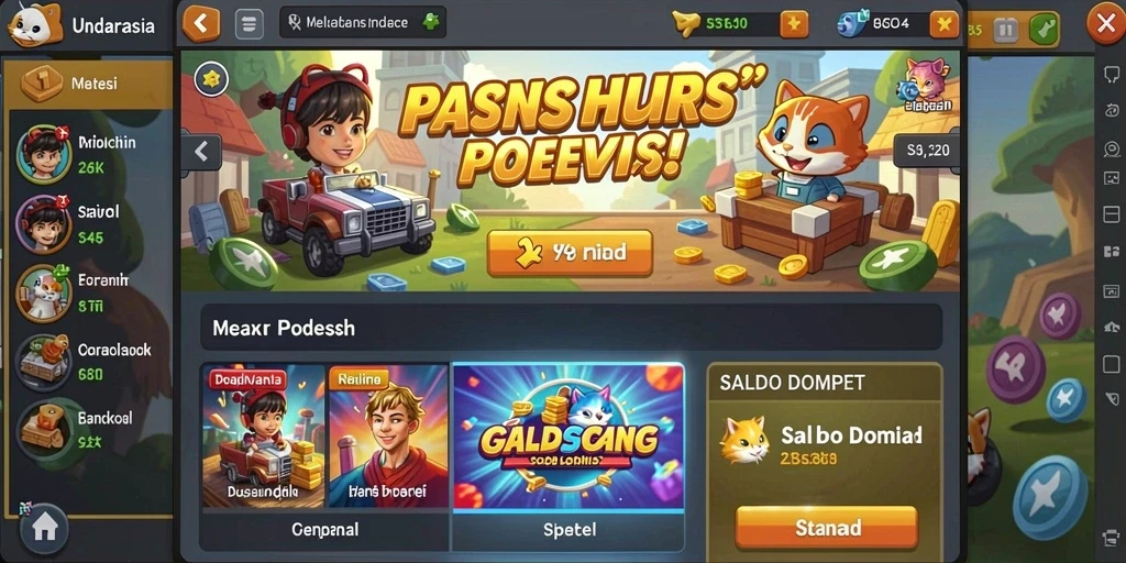Screenshot aplikasi HPTOTO menunjukkan tampilan antarmuka yang menarik.