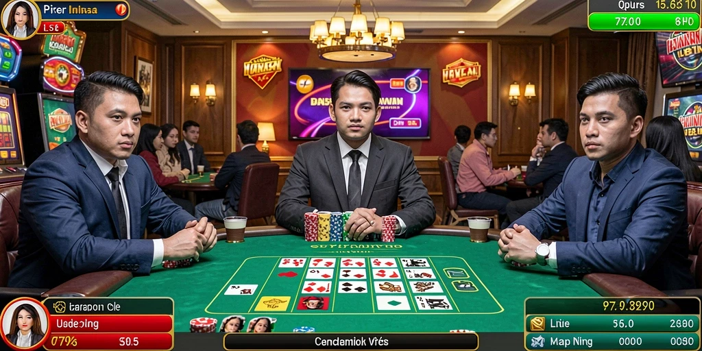 Screenshot pertama menampilkan tampilan mesin slot dengan tema magis.