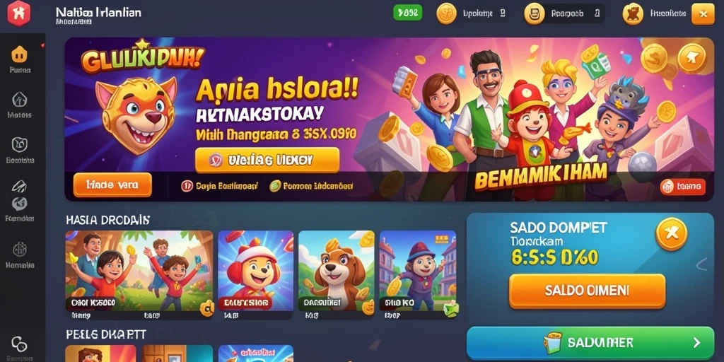 Tampilan awal game LUXURY138 yang menarik dan modern.