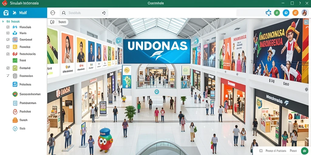Tampilan karakter utama yang dinamis dan berwarna.