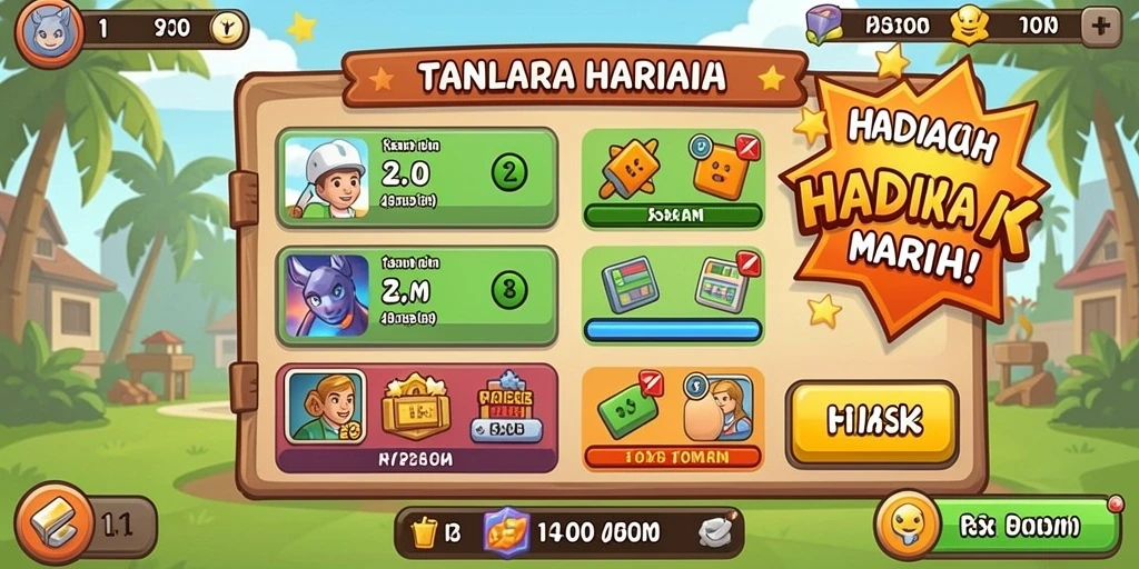 Tampilan antarmuka utama RPVIP7 yang menarik.